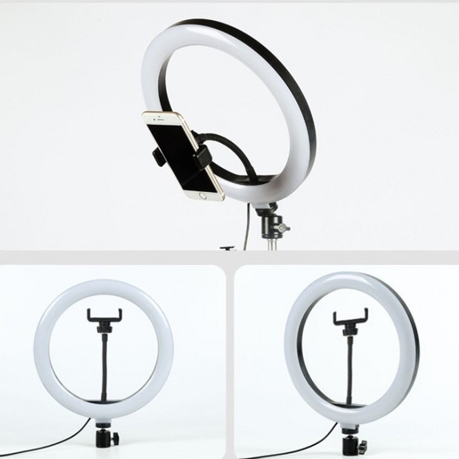 10" Selfie Ring Light with Tripod Stand & Phone Holder for Live Streaming, Video & Photos 2