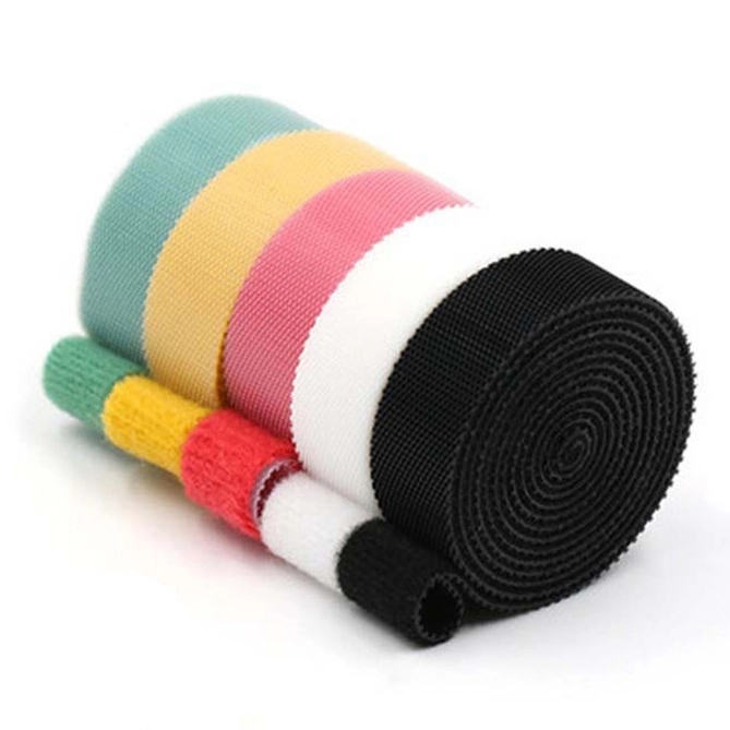 MOQ 100pcs 39" x 0.6" Colorful Hook and Loop Fastener 16