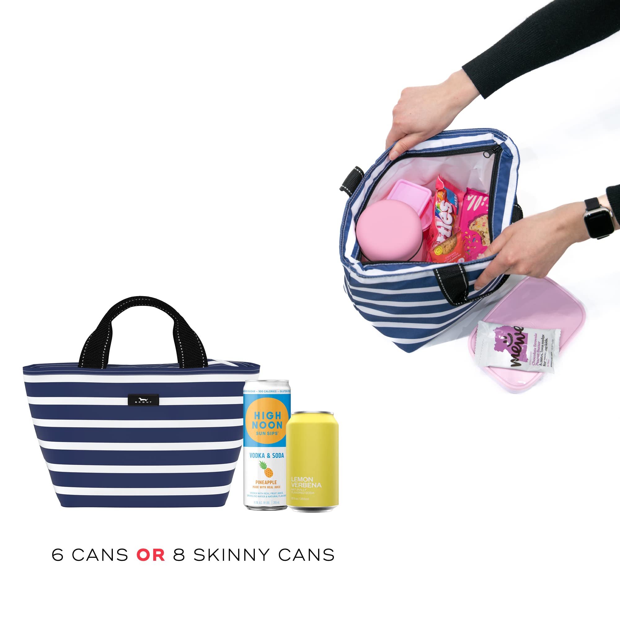 Portable Fashionable Stripe Insulated Lunch Bag 4