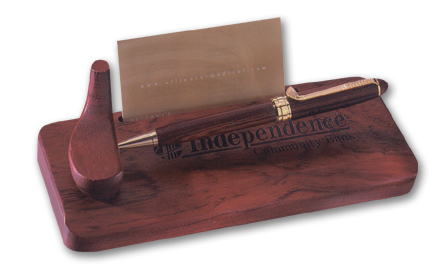*CLOSE-OUT* Intrigue Golf Design Floating Pen Desk Card Holder 1