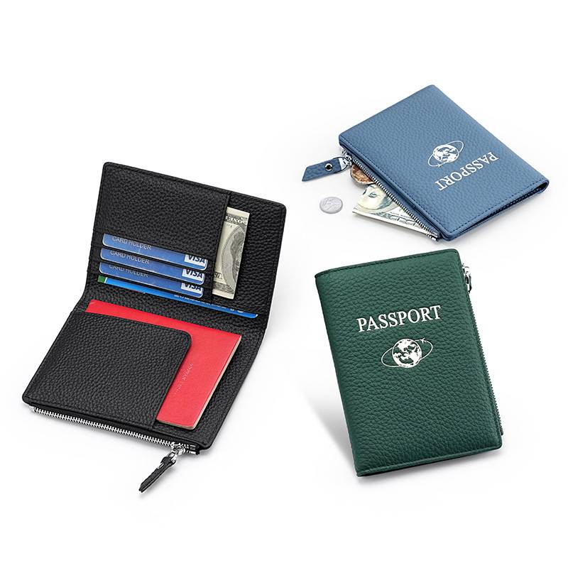 RFID-Blocking Leather Travel Wallet & Passport Holder 7