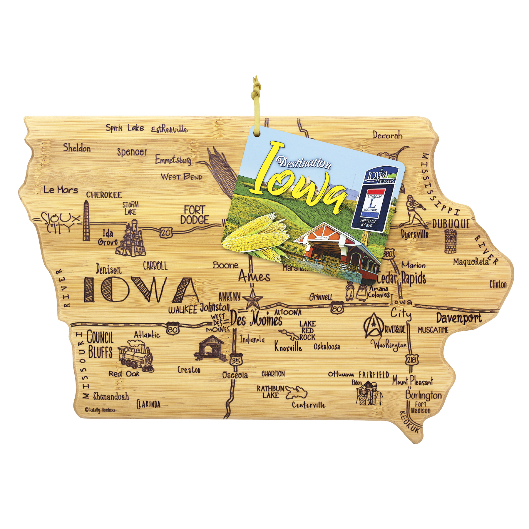 Destination Iowa Cutting & Serving Board 2