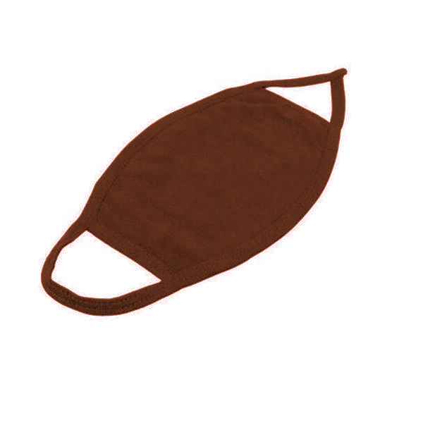 Brown Cotton Face Mask 3