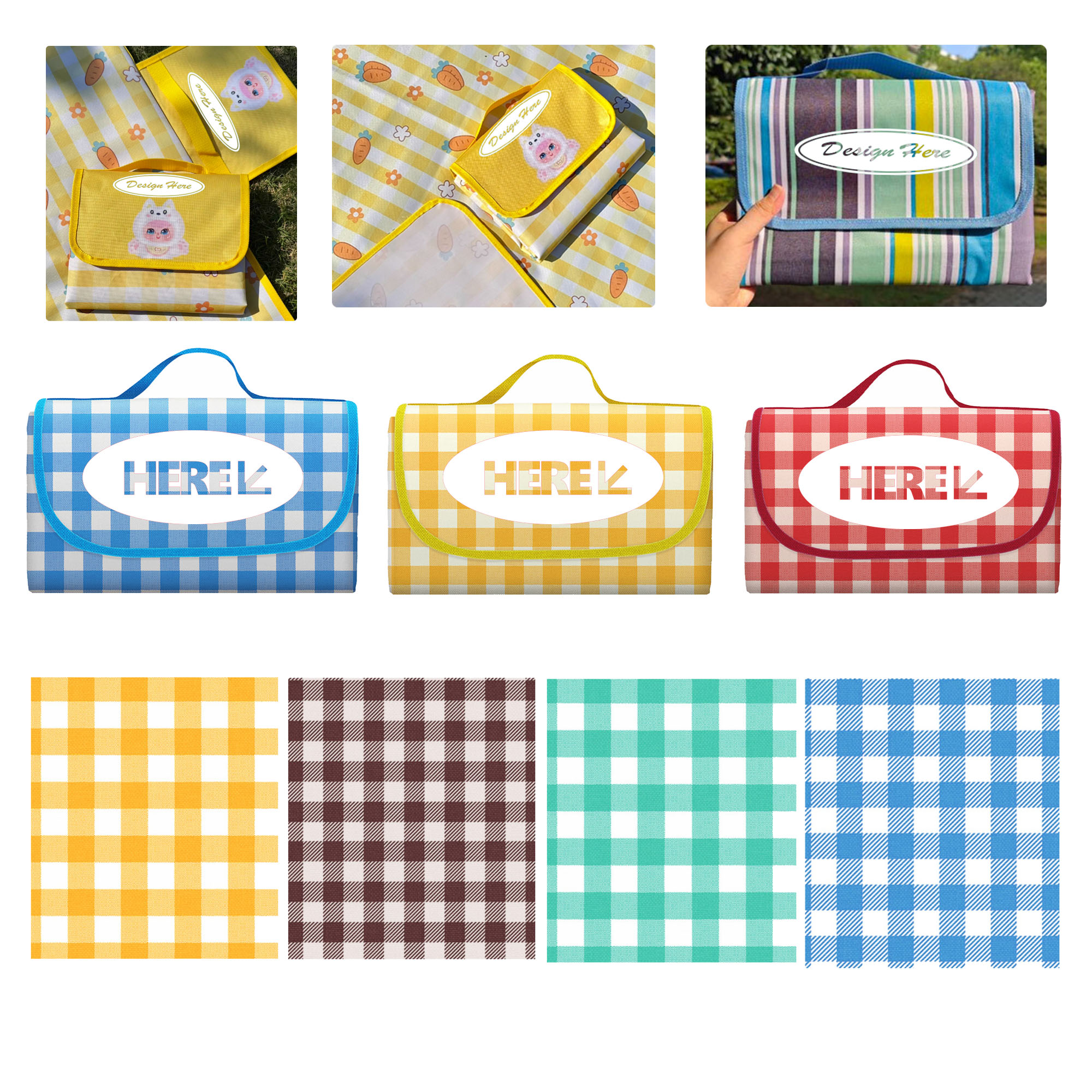 MOQ50 Waterproof Folding Picnic And Camping Mat 2