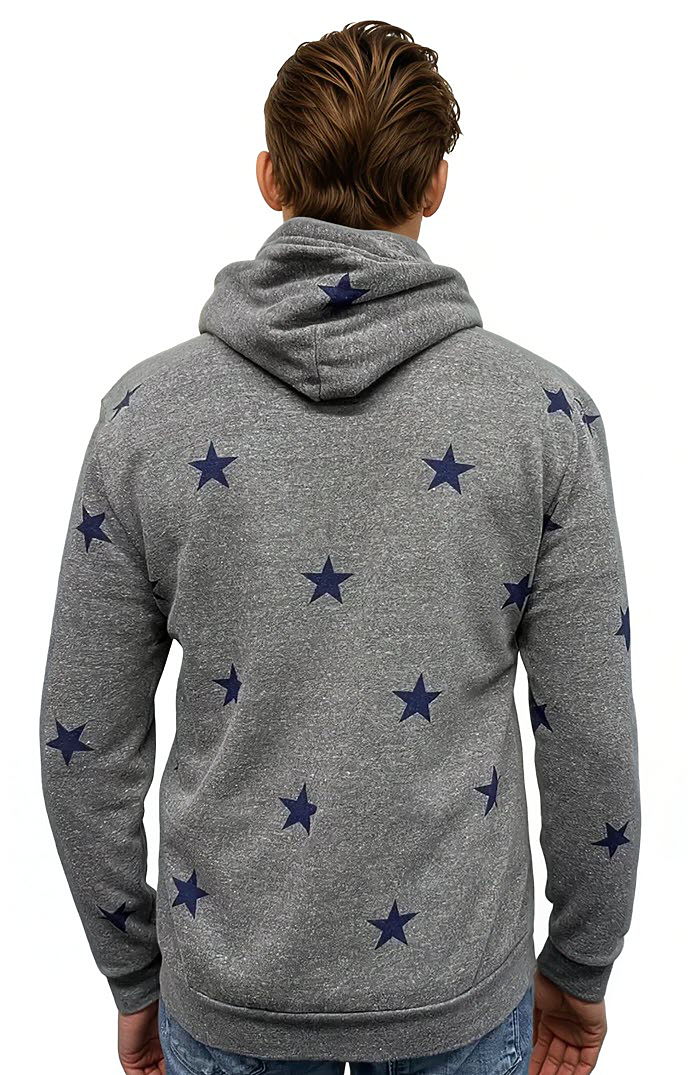 Unisex Triblend Pullover Star Hoody 3