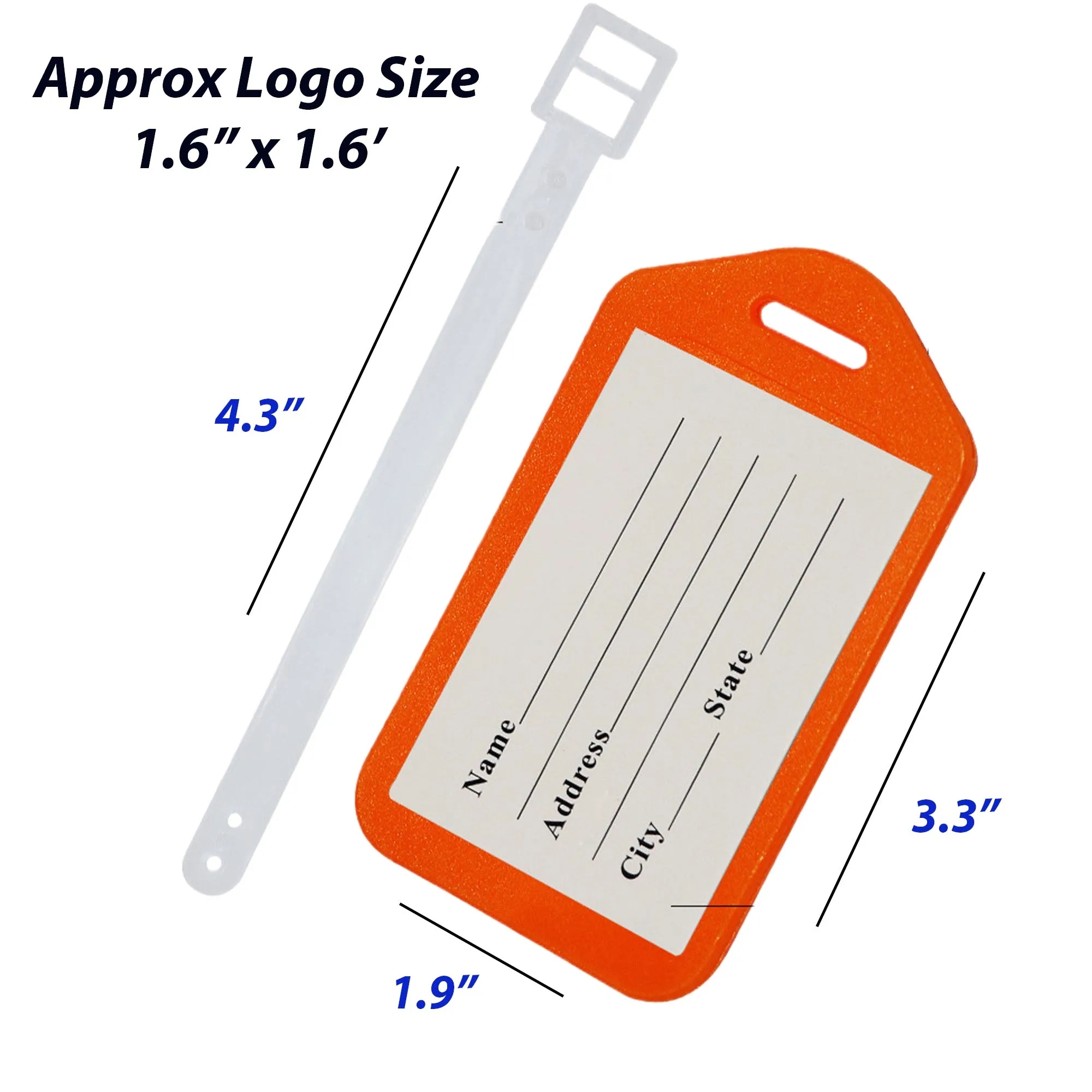 Plastic Luggage Tag Baggage Identification Hanging Label 15