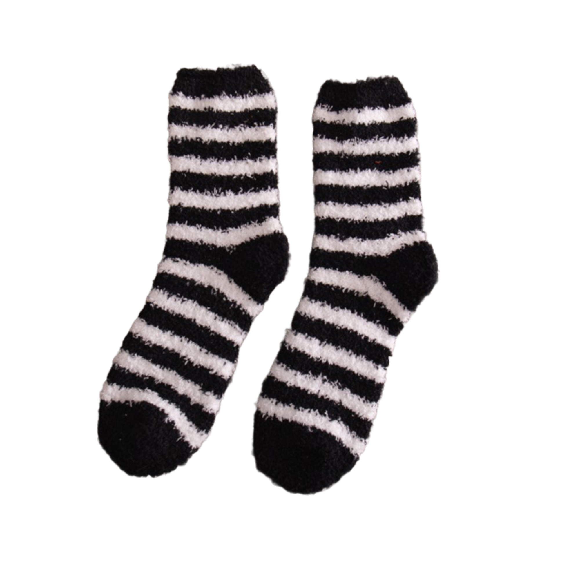 Stylish Striped Coral Fleece Warm Socks 9
