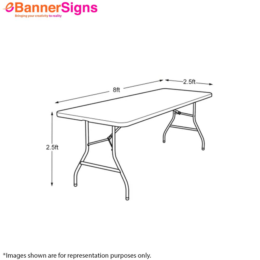 Premium Full Color Table Covers (3-Sided Open Back) 2