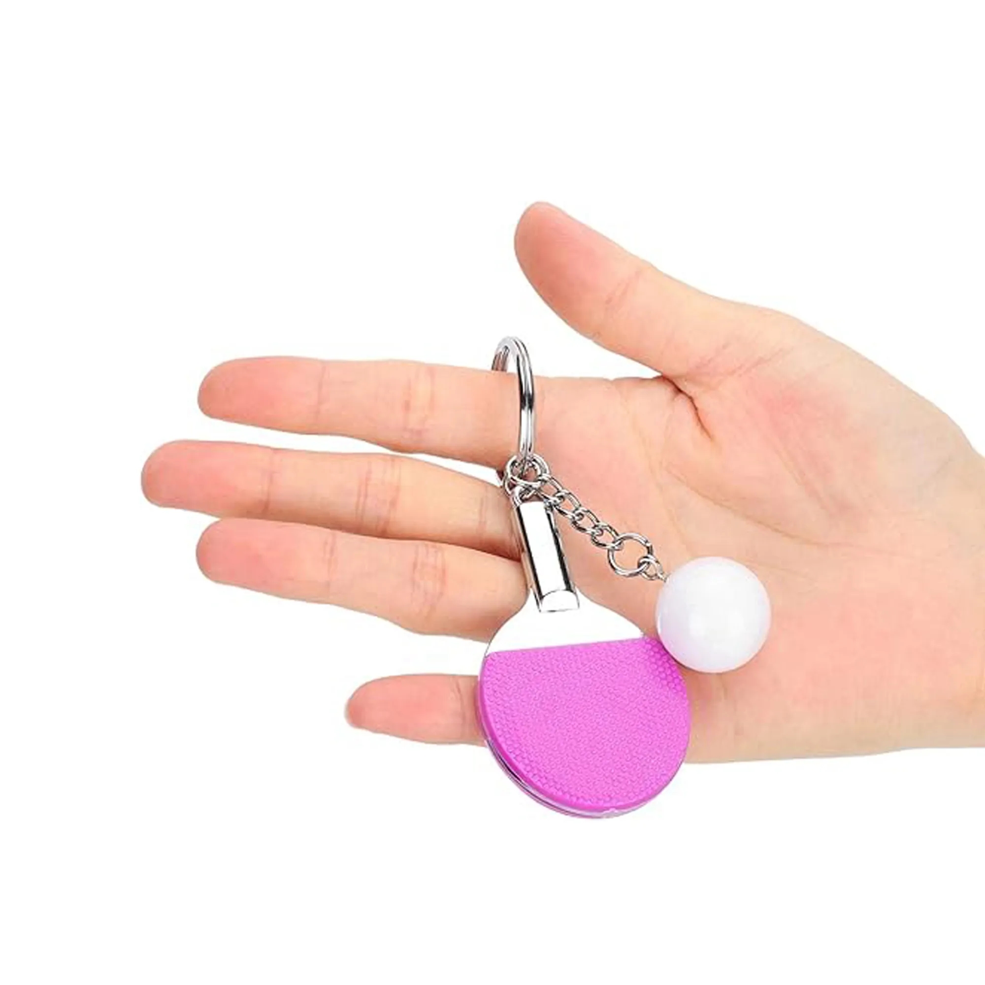 Mini Keyrings With Table Tennis Keychain 5