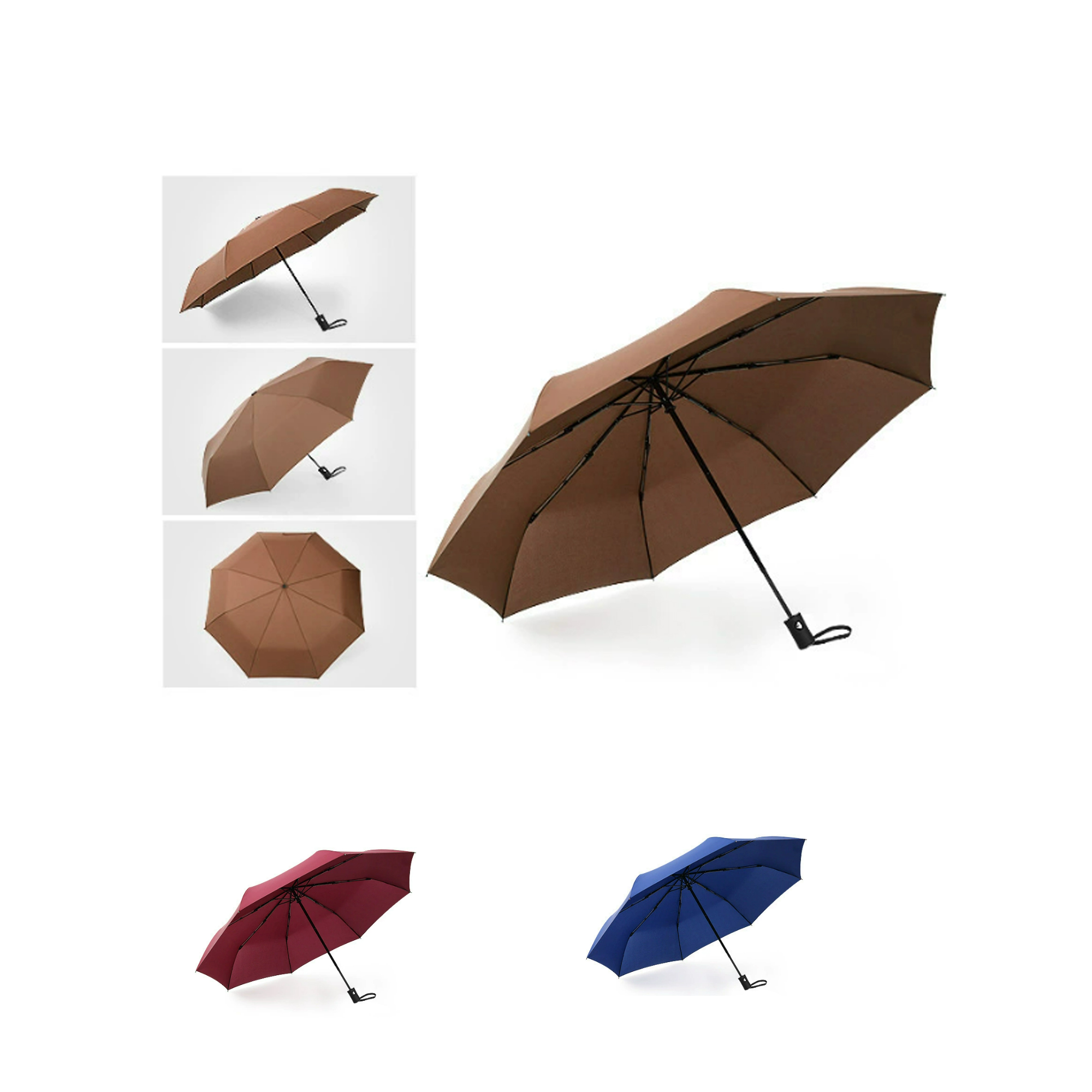 Arc Folding Umbrella Rain Parasol Advertising Travel 2