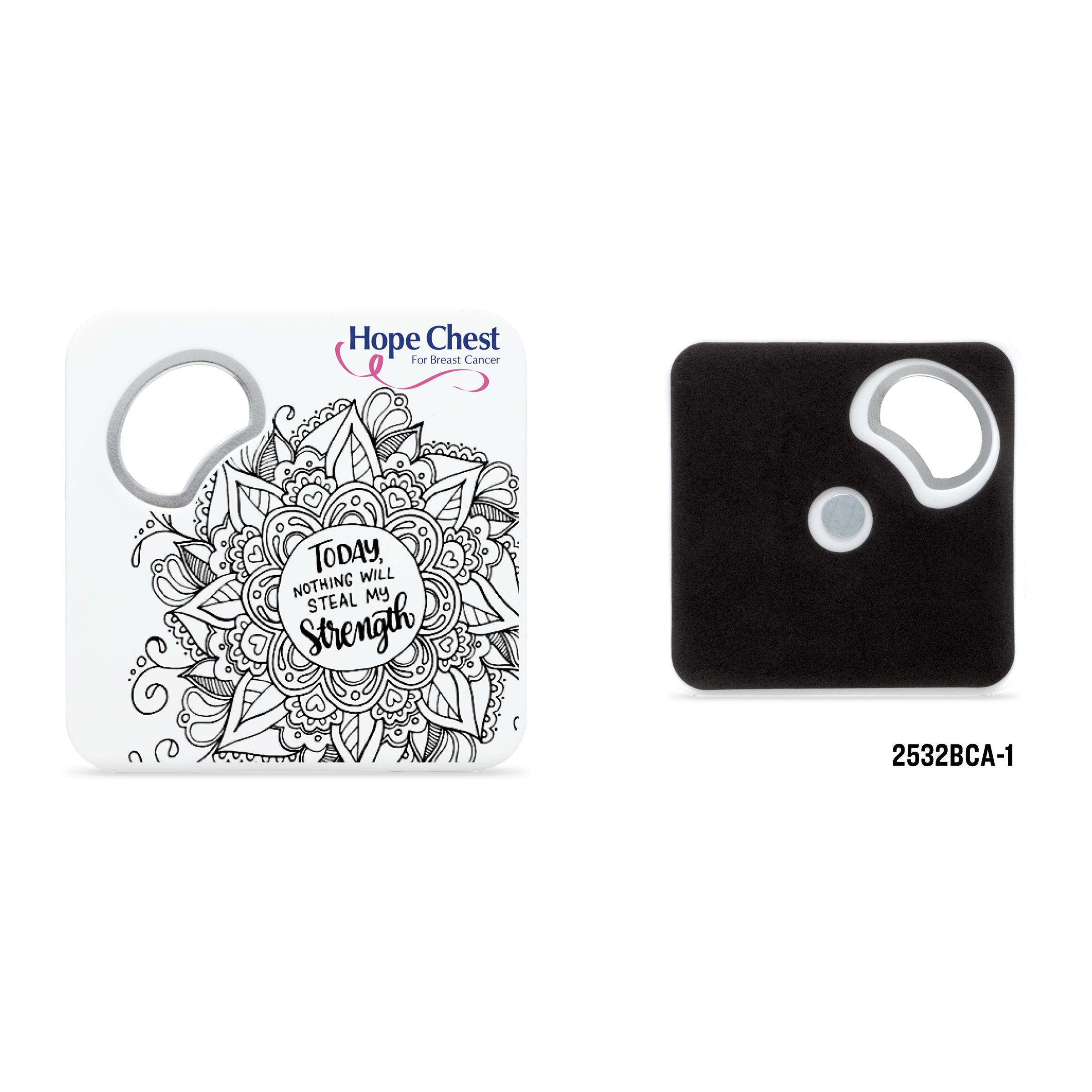 Magnetic Coaster With Bottle Opener