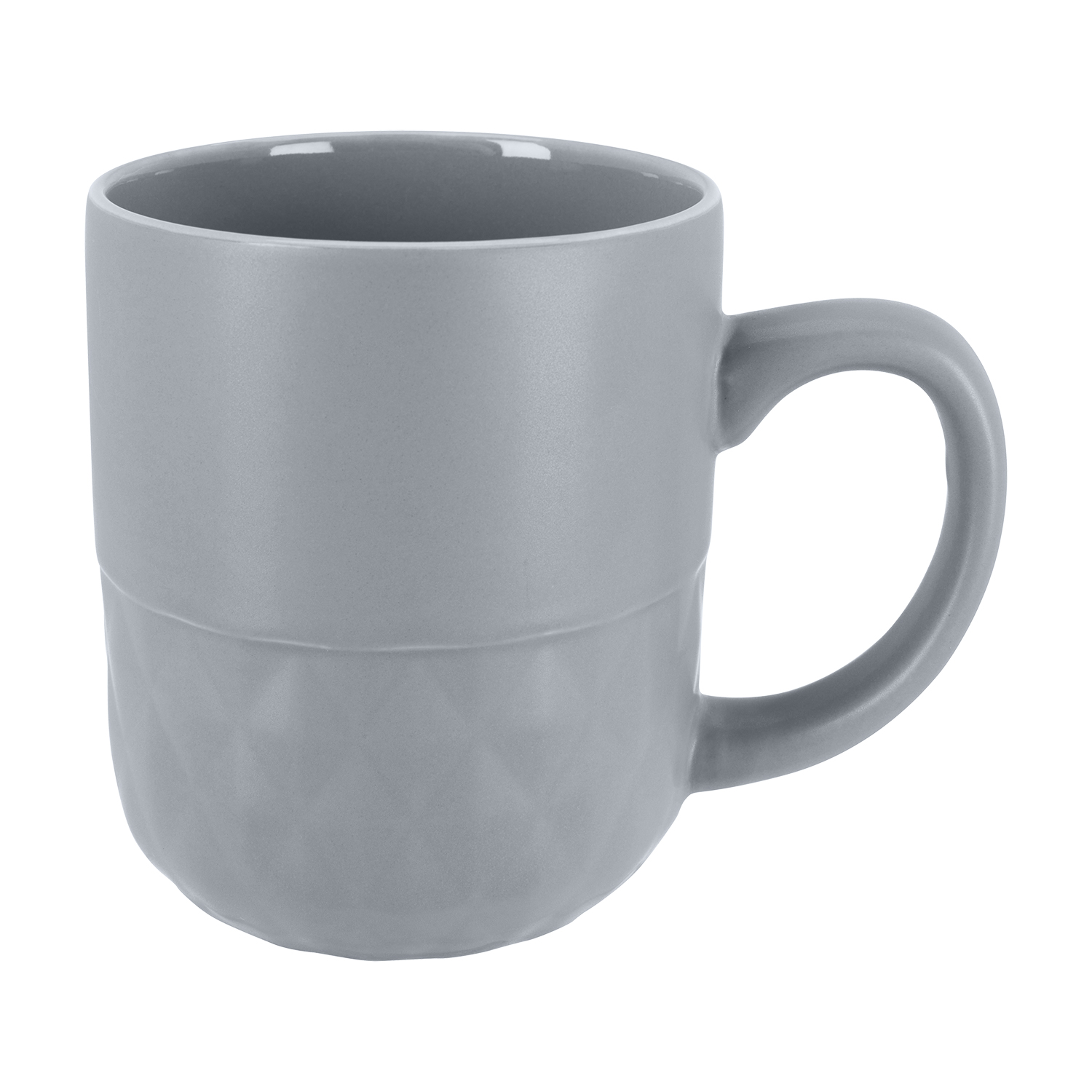 Ceramic Coffee Mug with Facet Texture 16 oz