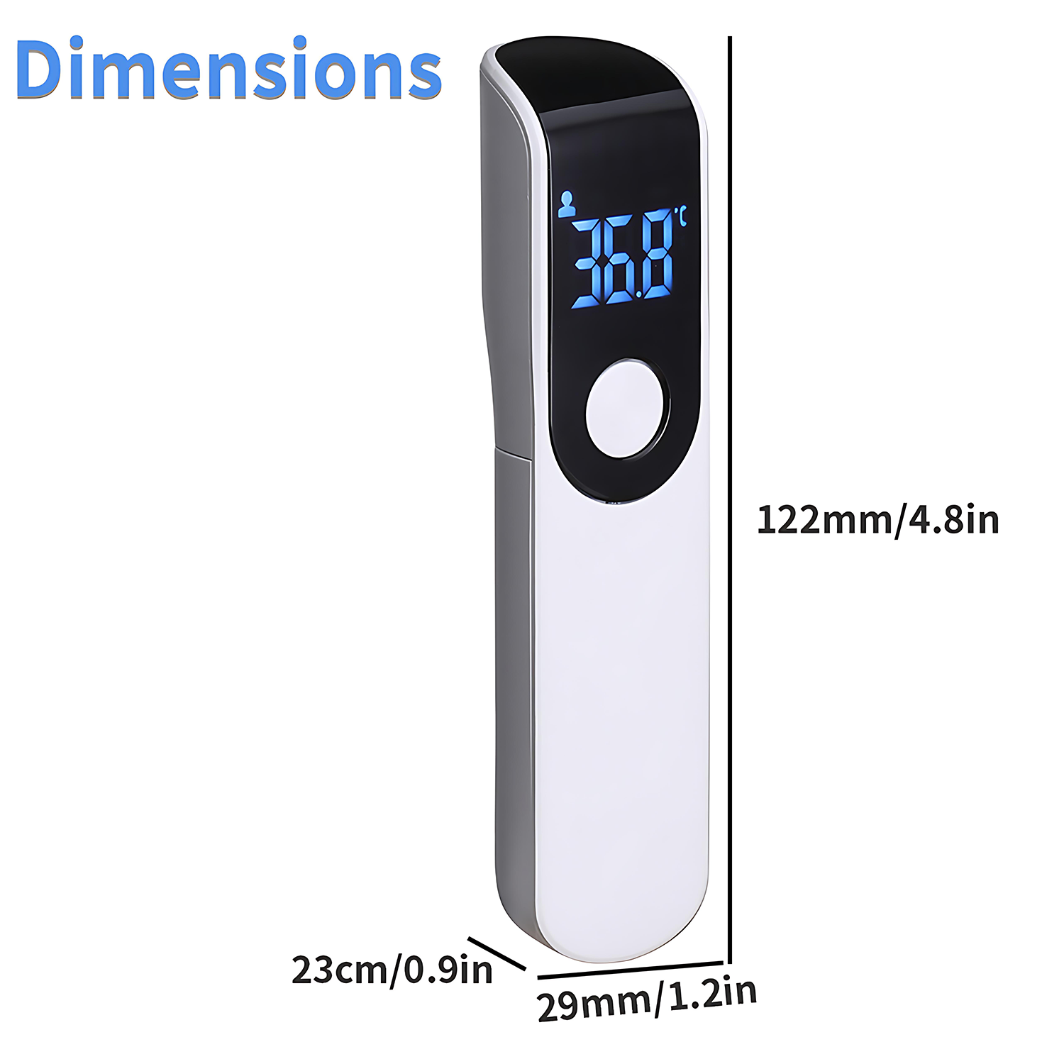 Portable Infrared Thermometer – Non-Contact & LCD Display 2
