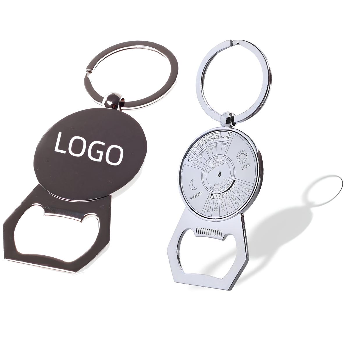Metal Calendar Shape Bottle Opener W/ Keying 1