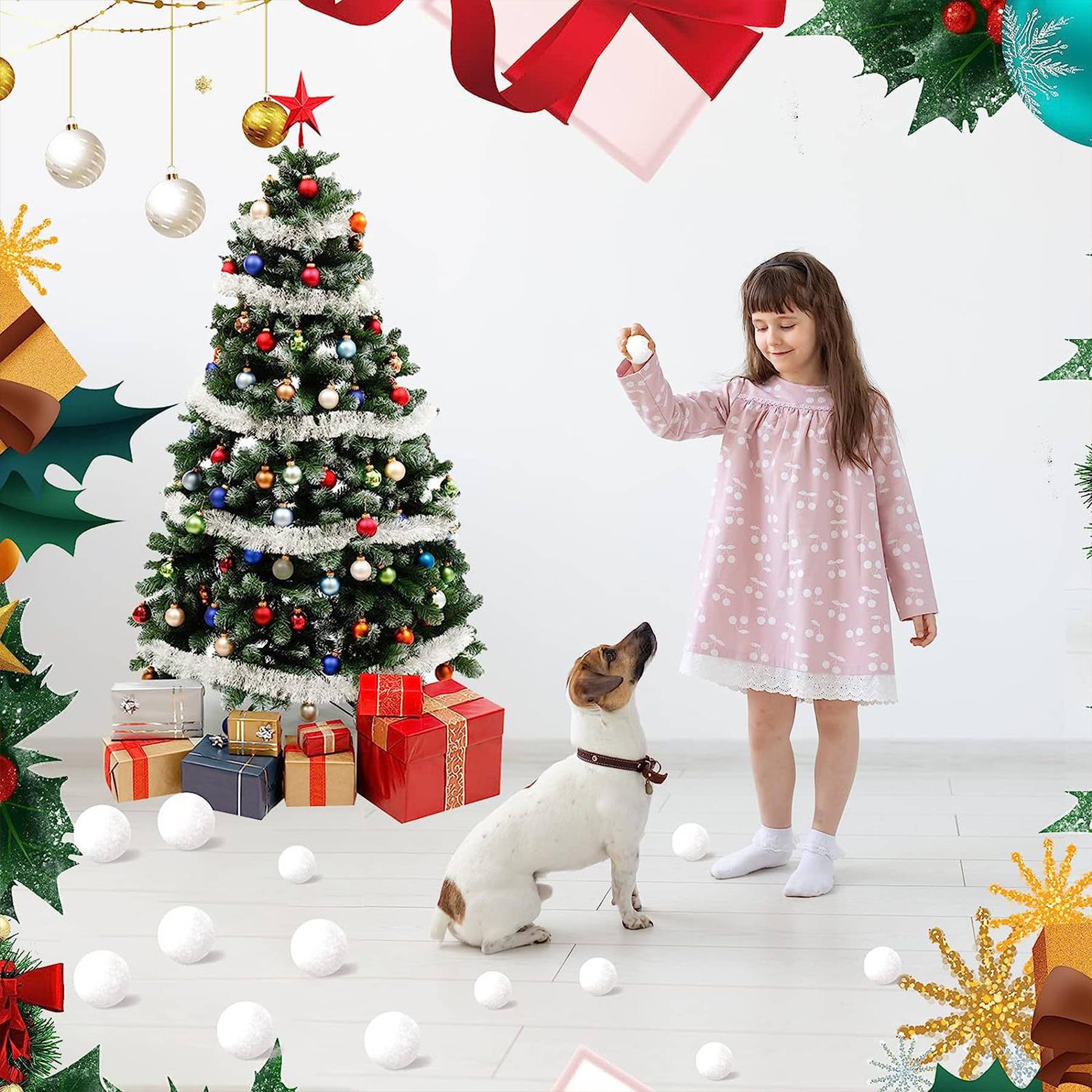 Children's Christmas snowball gift 3