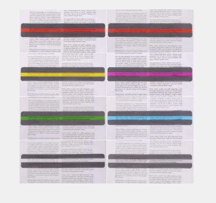 Guided Reading Strips Highlight Bookmarks Dyslexia tool 2