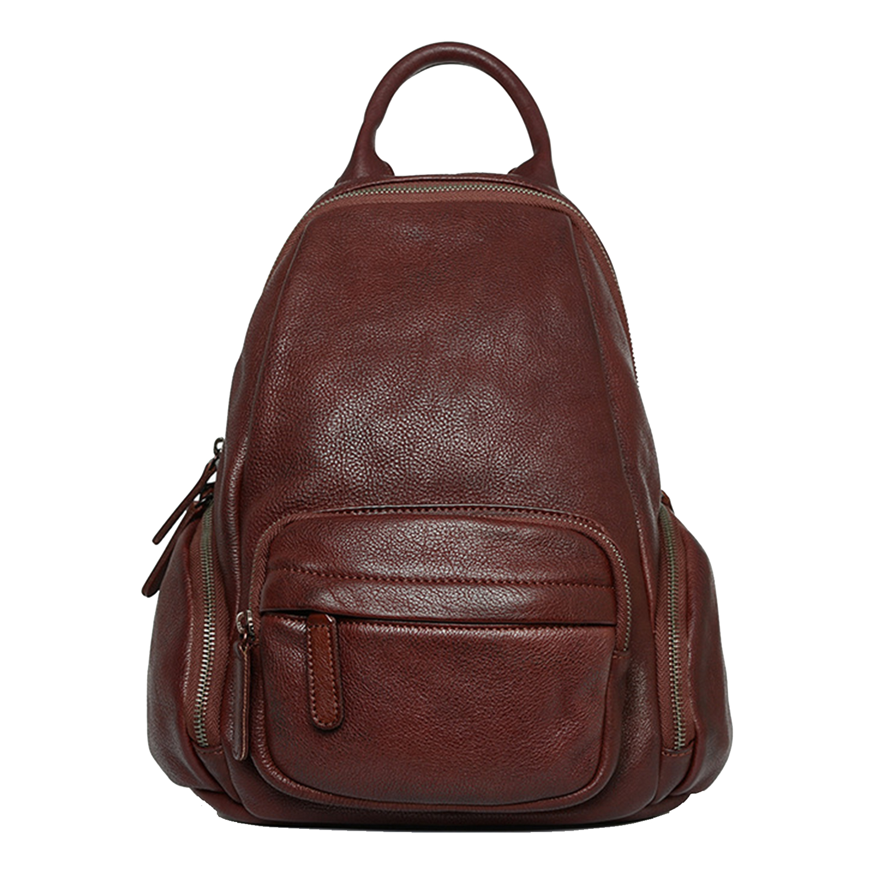 Genuine leather backpack for women 8