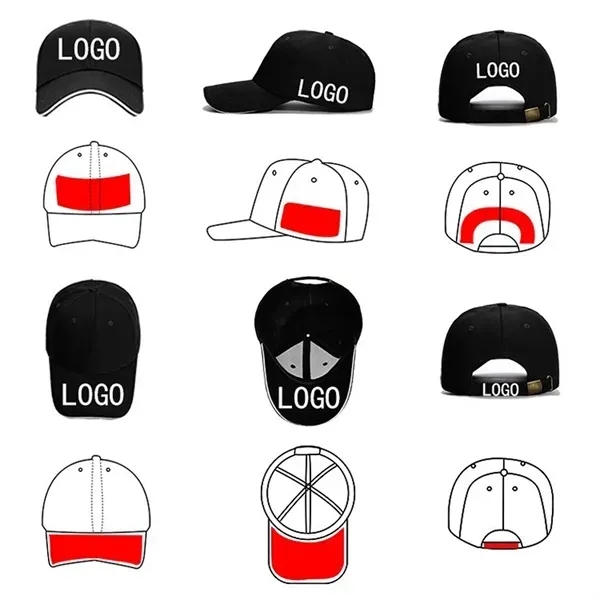 Adjustable Cotton Baseball Cap with Custom Fit Hat 14