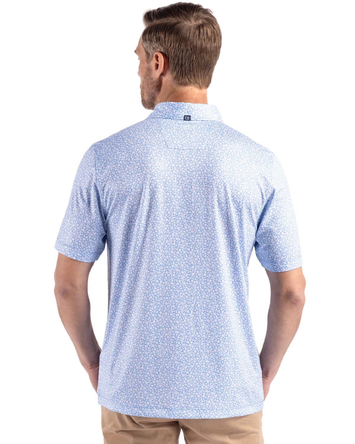 Pike Eco Flora Print Recycled Mens Big & Tall Polo Big & Tall