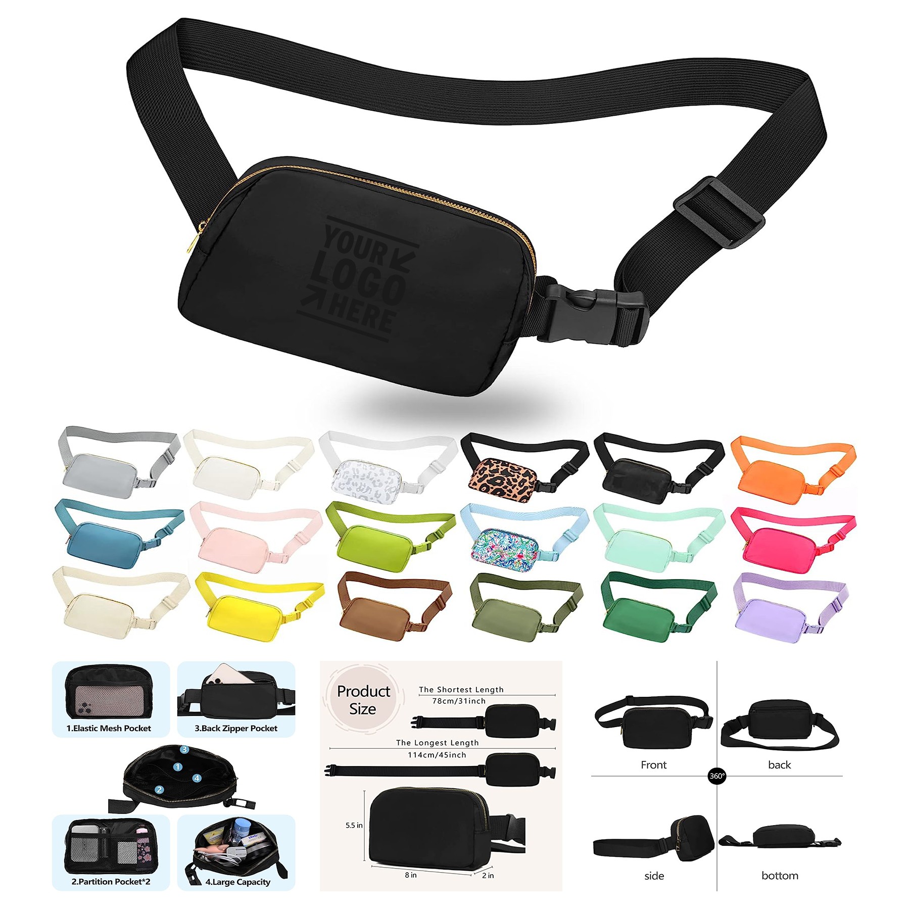 Adjustable Sports Waist Pack Bag 2