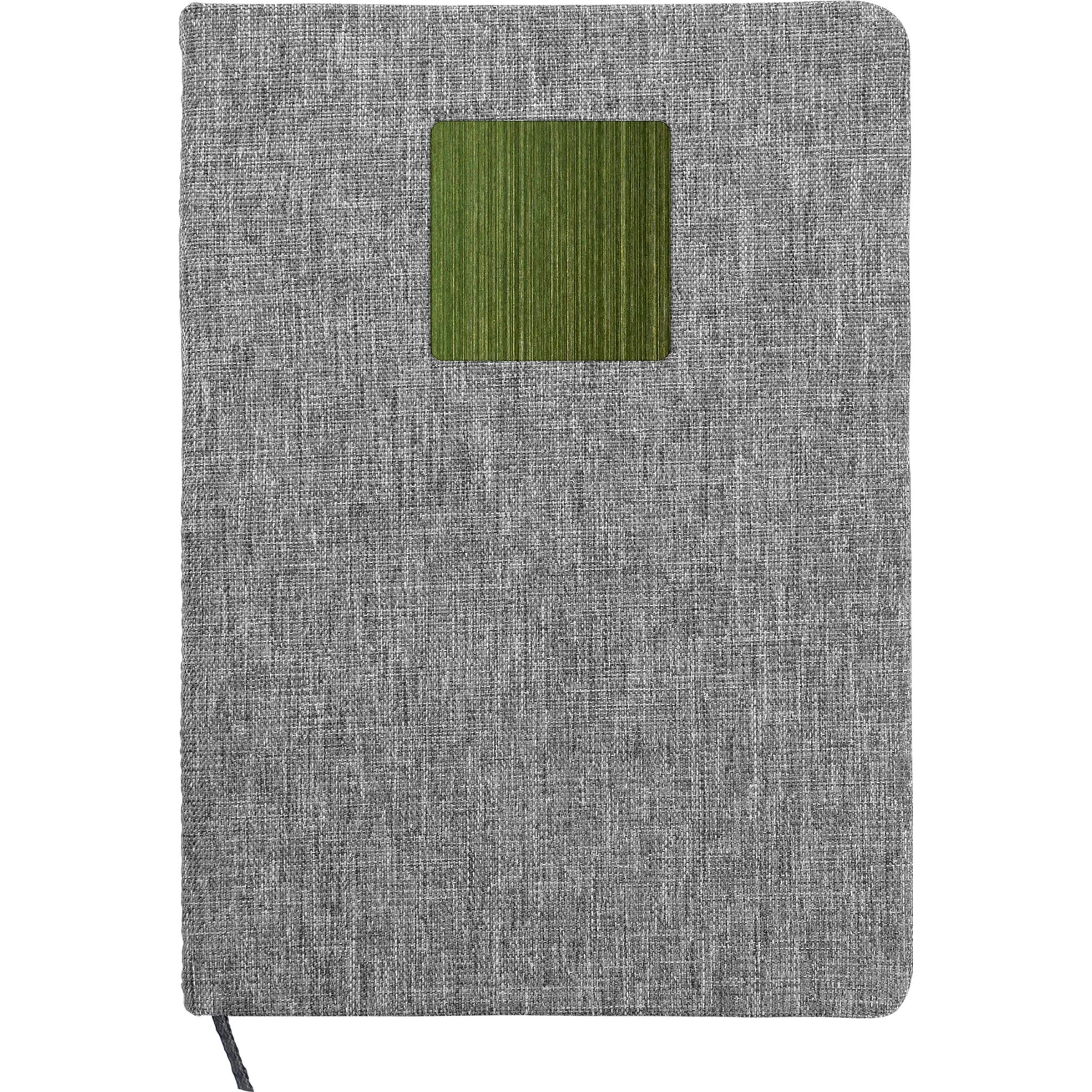 Heathered Recycled Notebook with Metal Accent 5