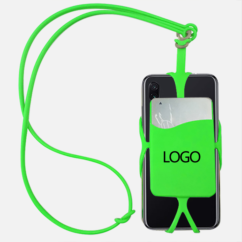 Silicone Lanyard with Phone Holder & Wallet 3