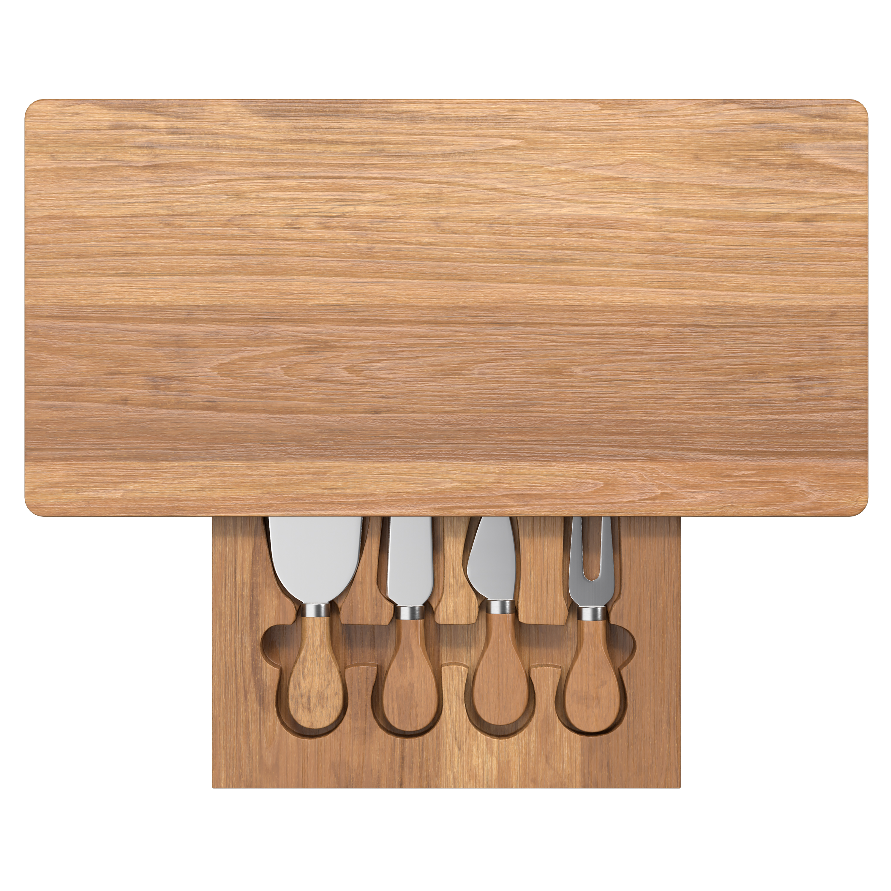 Monroe Cutting Board And Cheese Knife Set 5