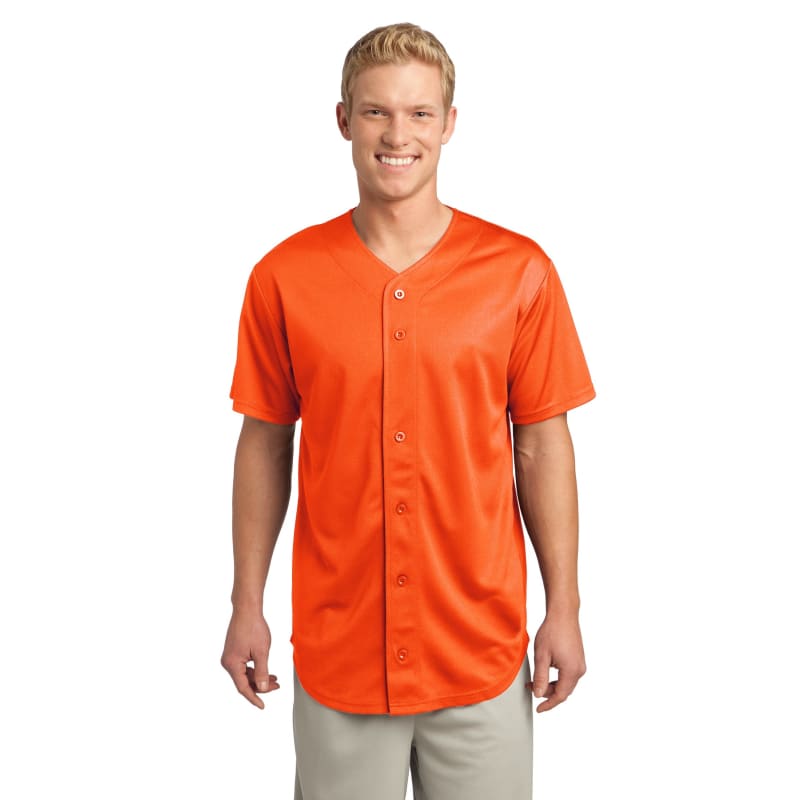 Sport-Tek PosiCharge Tough Mesh Full-Button Jersey. 36