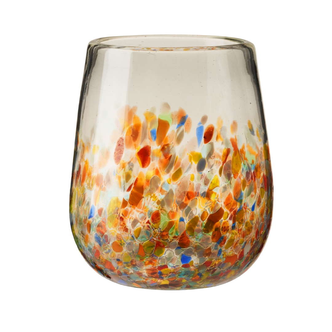 Twine Living® Artistico Stemless Recycled Wine Glass, set of 2 9
