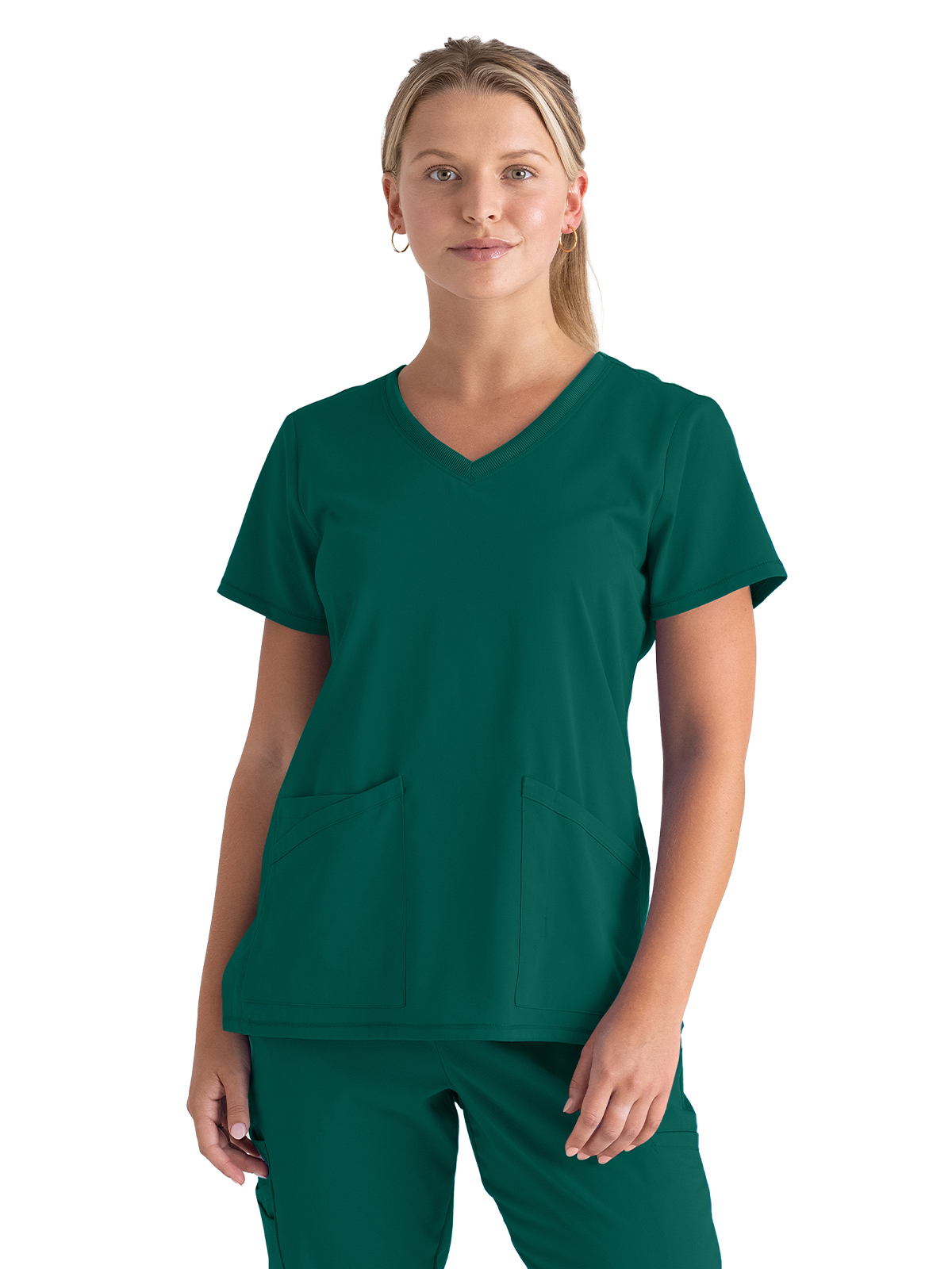 Grey's Anatomy Spandex Stretch - Women's Three-Pocket V-Neck Serena Scrub Top 39