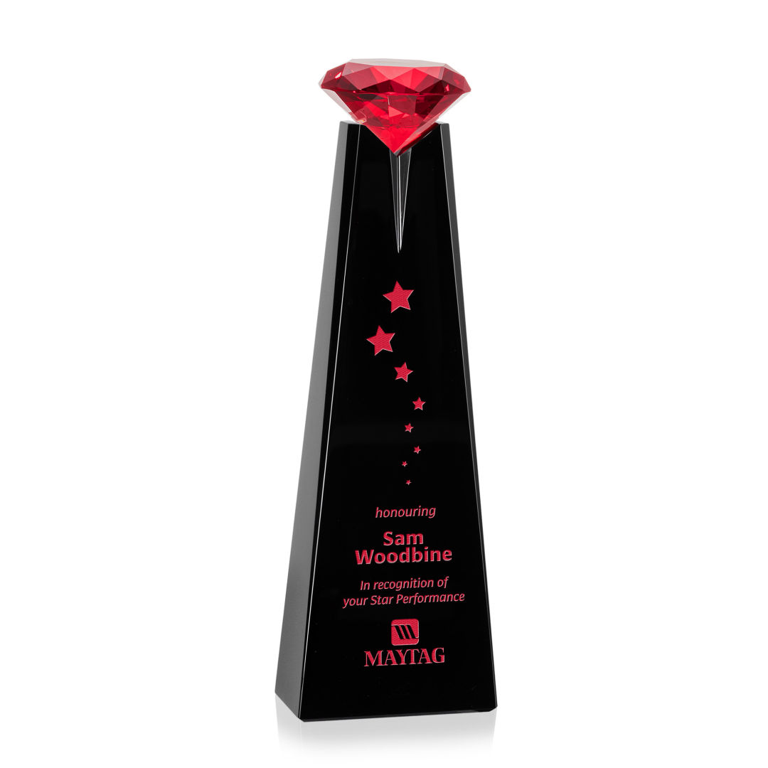 Alicia Gemstone Award - Black/Ruby 12