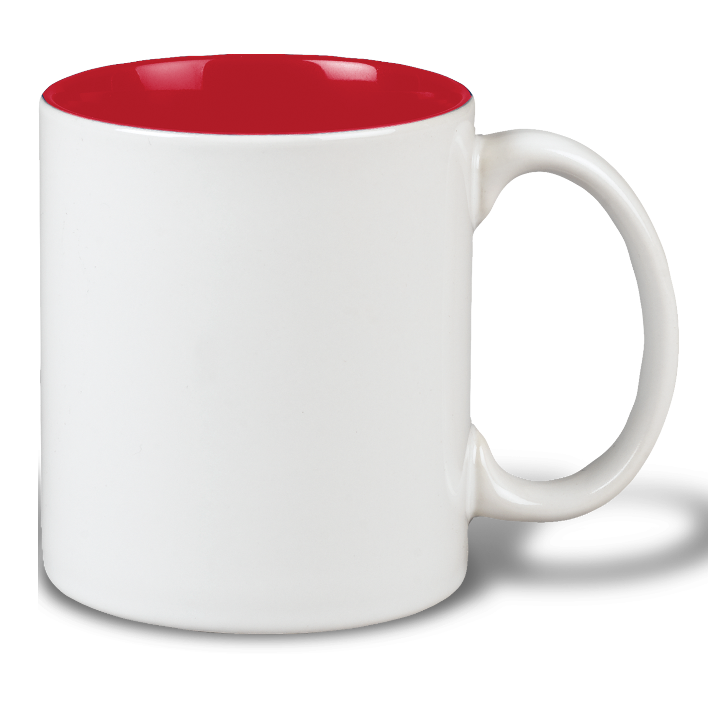 11 Oz. White/Cobalt Blue Two Tone Ceramic Mug 10