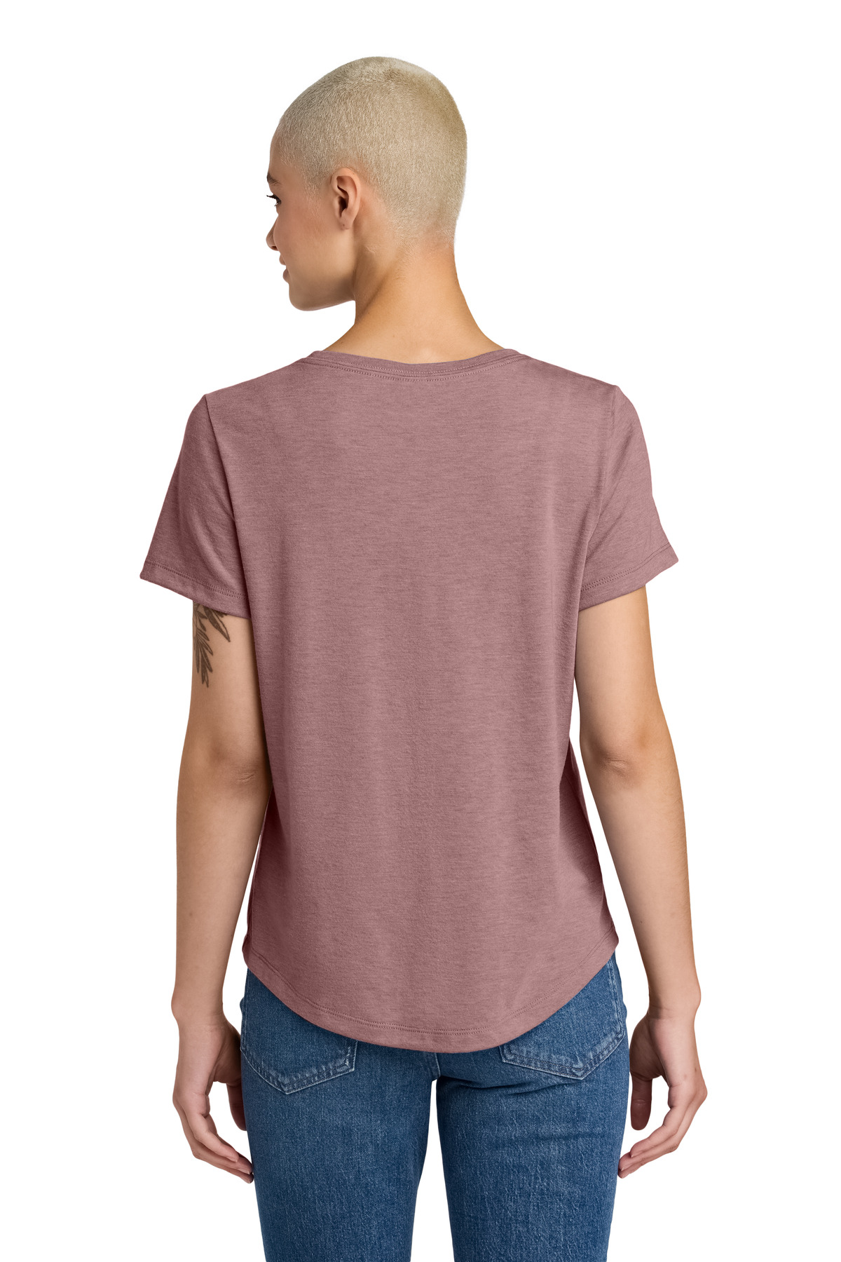 Allmade Women's Relaxed Tri-Blend Scoop Neck Tee AL2015 13
