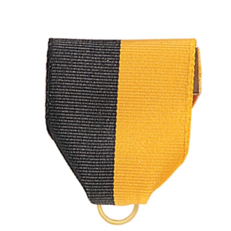 Black/Gold Pin Drape Ribbon with Jump Ring 2
