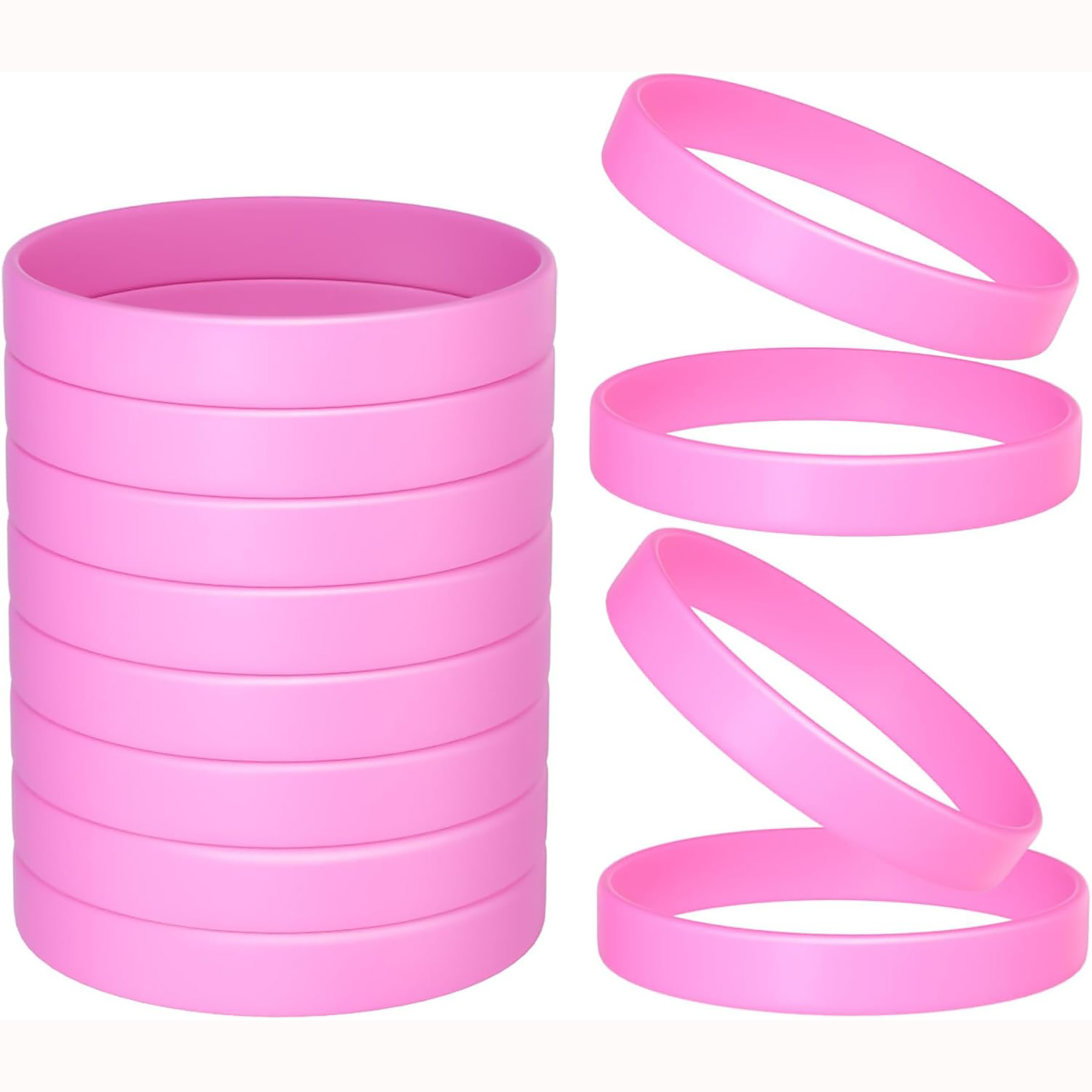 Color Blank Rubber Wristbands 8