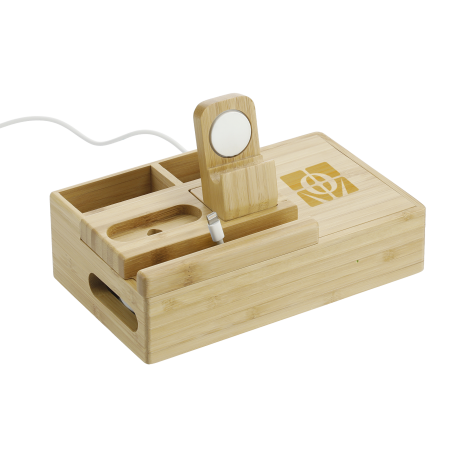 Bamboo Fast Wirelsss Charging Dock Station 58