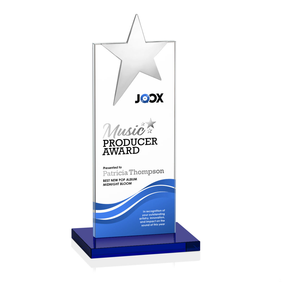 Bryanston Chrome Star VividPrint™ Award - Blue 2