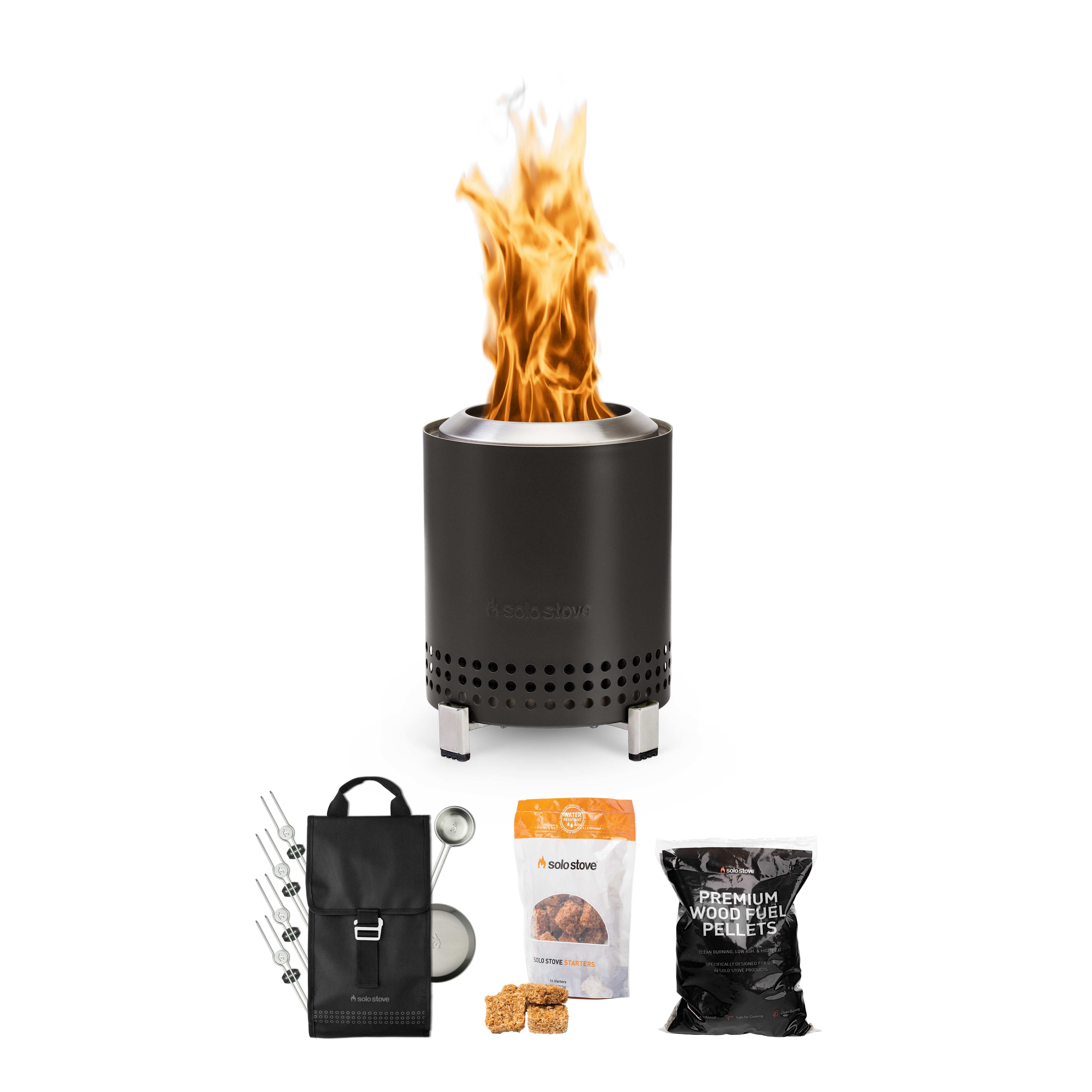 Solo Stove - Mesa 5" Tabletop Fire Pit - Roasty Bundle (Ash) 2
