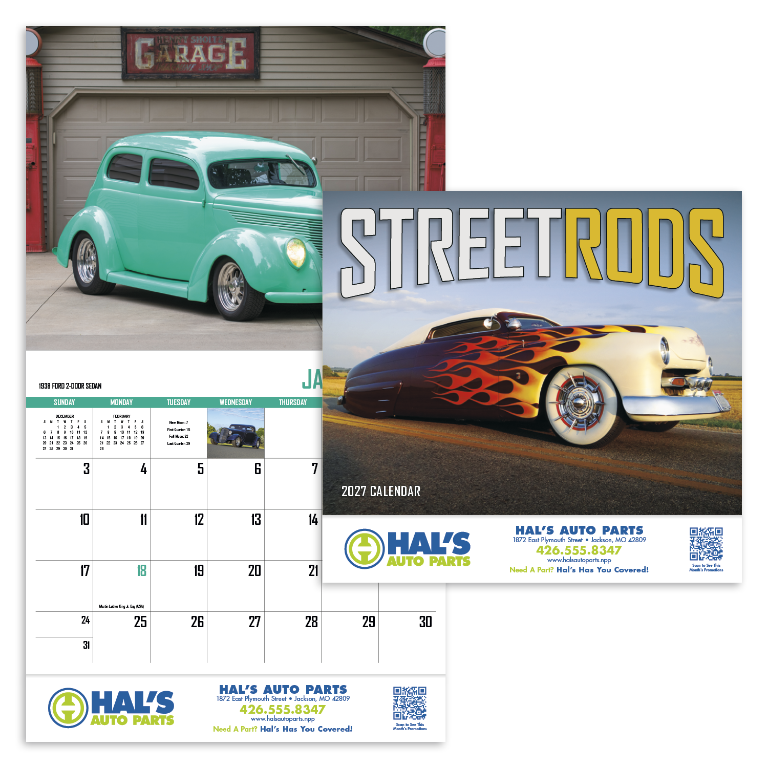 HotLine® Products Street Rod Fever Appointment Calendar - Stapled 45