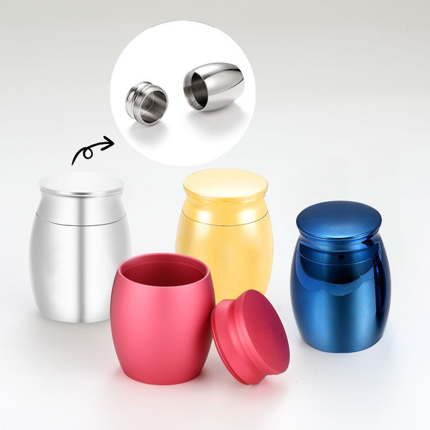 Aluminum Pet Cremation Tiny Urns 14