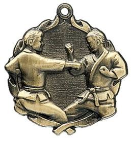 Karate Wreath Medal, 2 1/2" 2