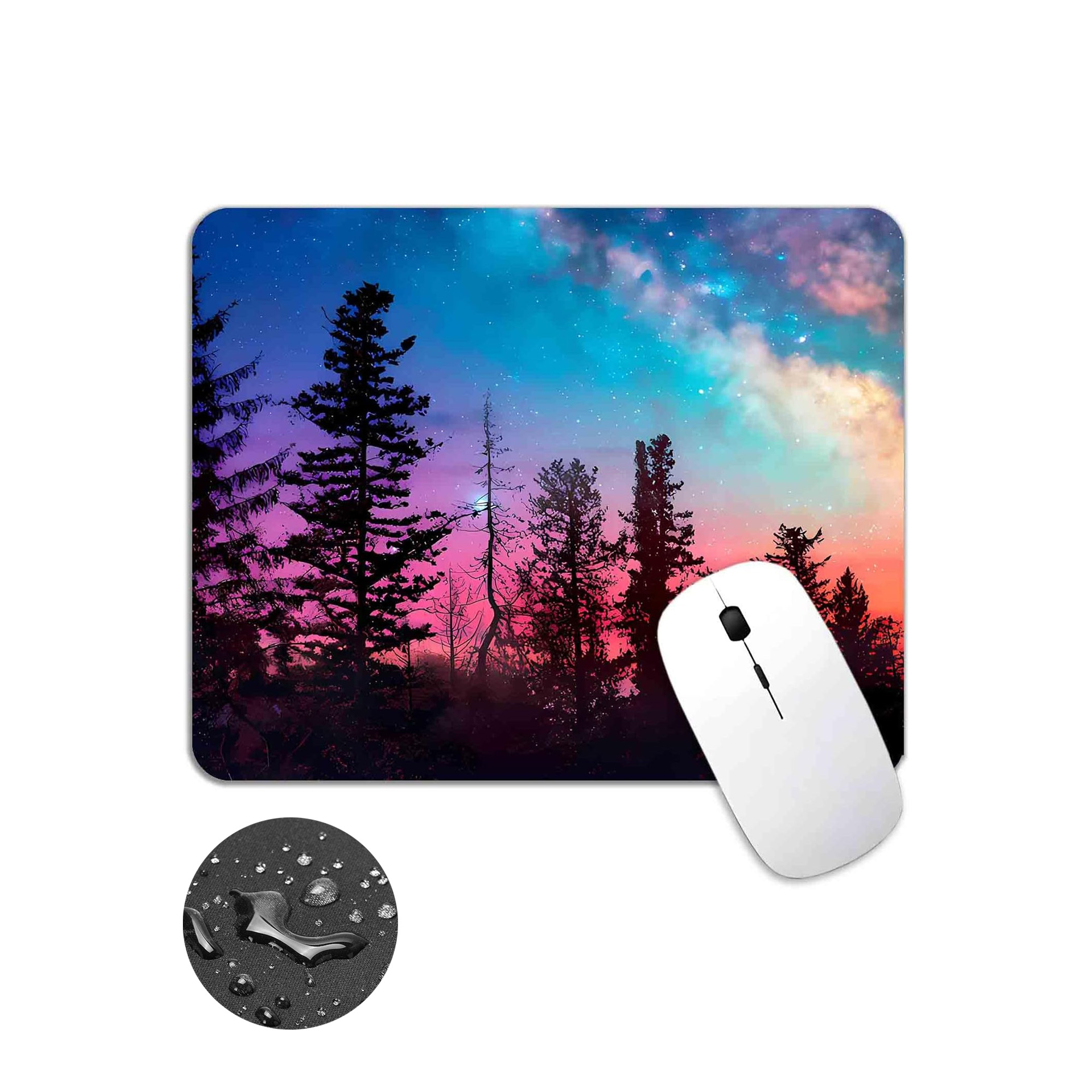 Rectangle Rubber Bottom Fabric Mouse Pad 2