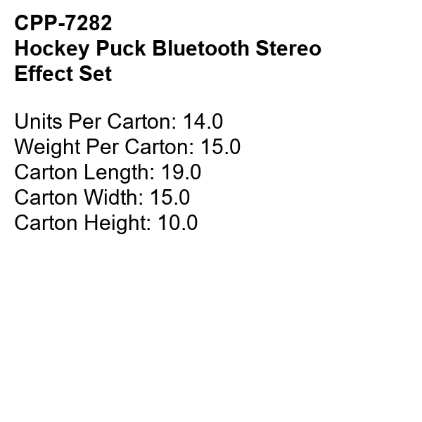 HOCKEY PUCK BLUETOOTH STERO EFFECT SET 5