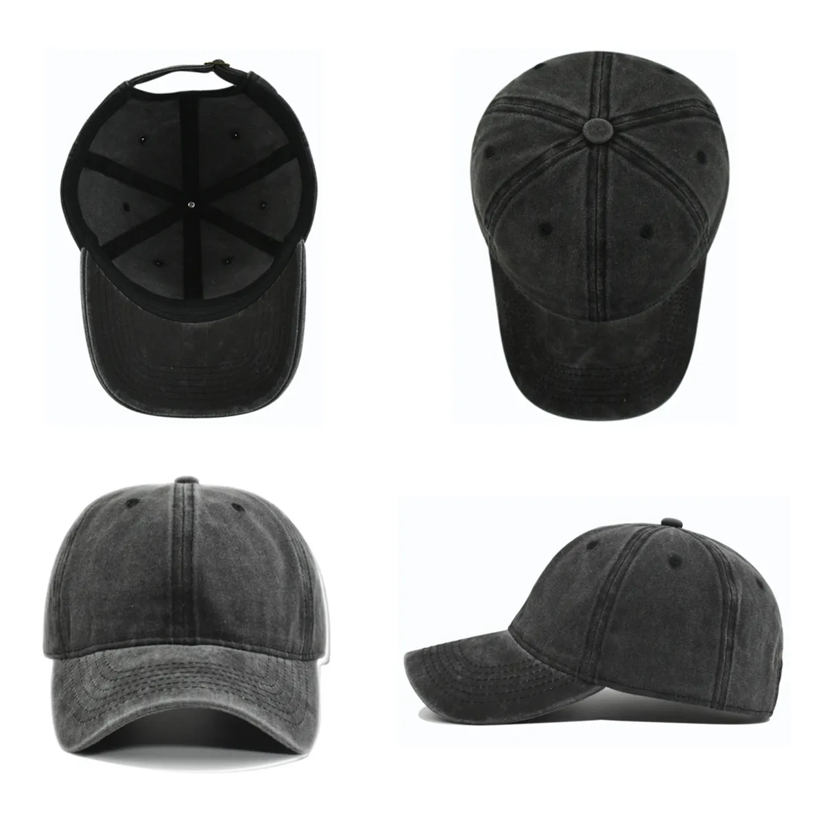 Washed Vintage Baseball Cap - Classic 6-Panel 3