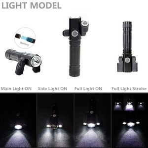 3 Heads Rechargeable Flashlight With Multi Functional Mode 19