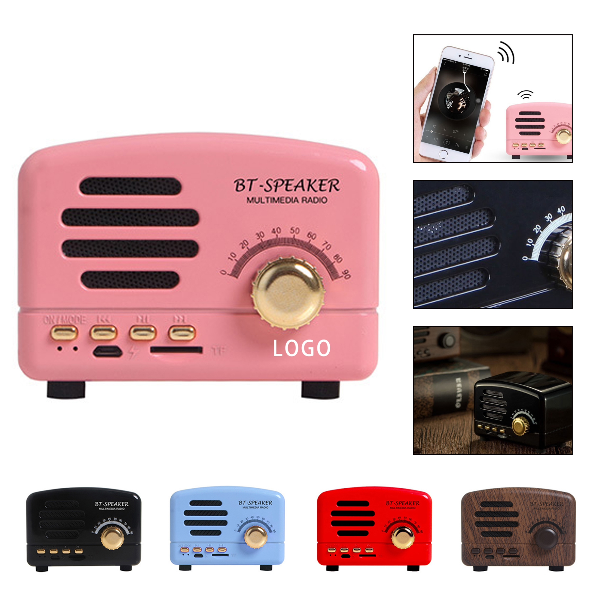 Portable Retro Mini  Speaker 2