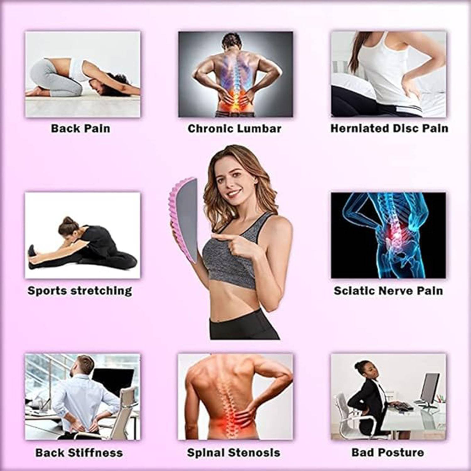 Neck And Back Stretching Massage Pads 4