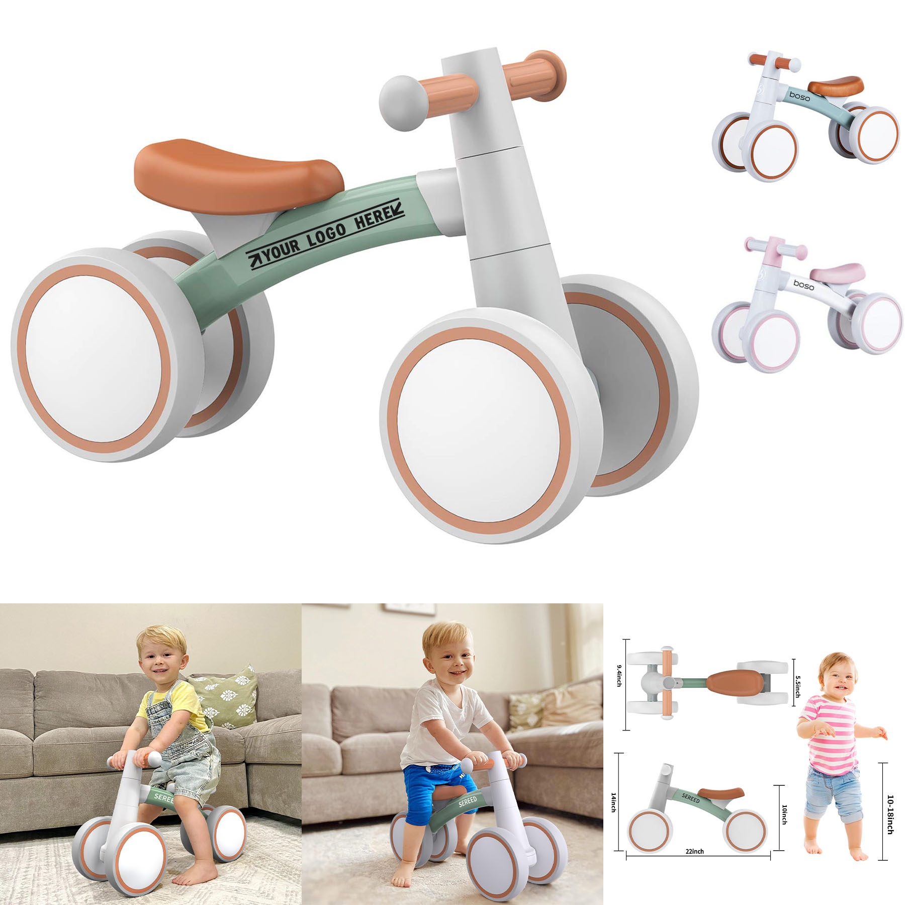 Baby Balance Bike for 1 Year Old Boys Girls 12-24 Month Toddler 2