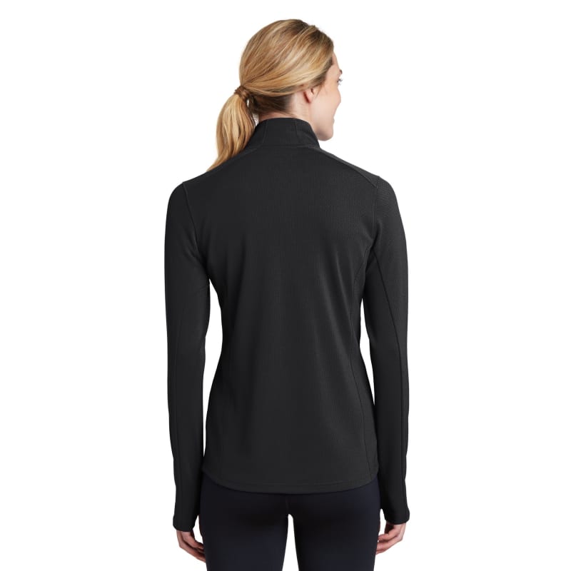 Sport-Tek Women's Sport-Wick Textured 1/4-Zip Pullover. 1
