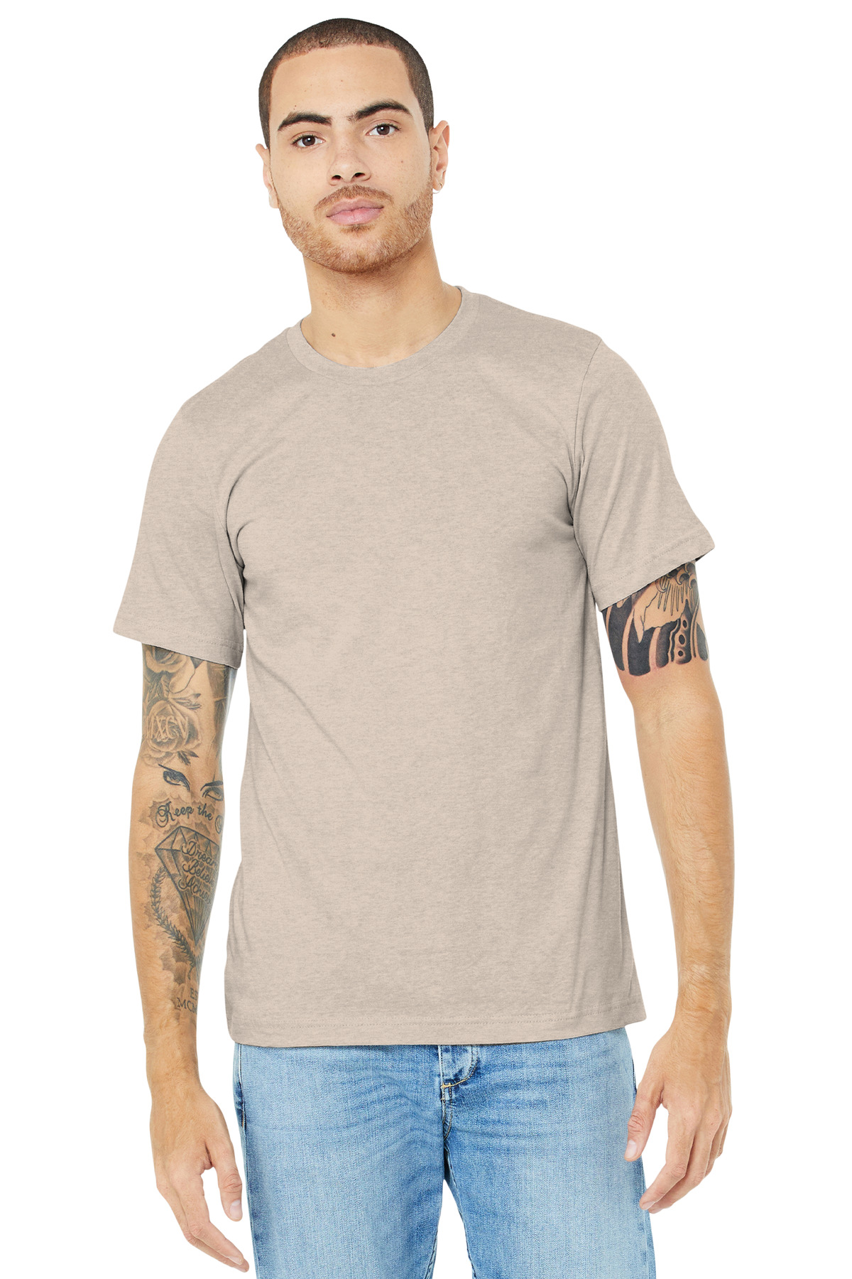 BELLA+CANVAS Unisex Heather CVC Short Sleeve Tee. BC3001CVC 537